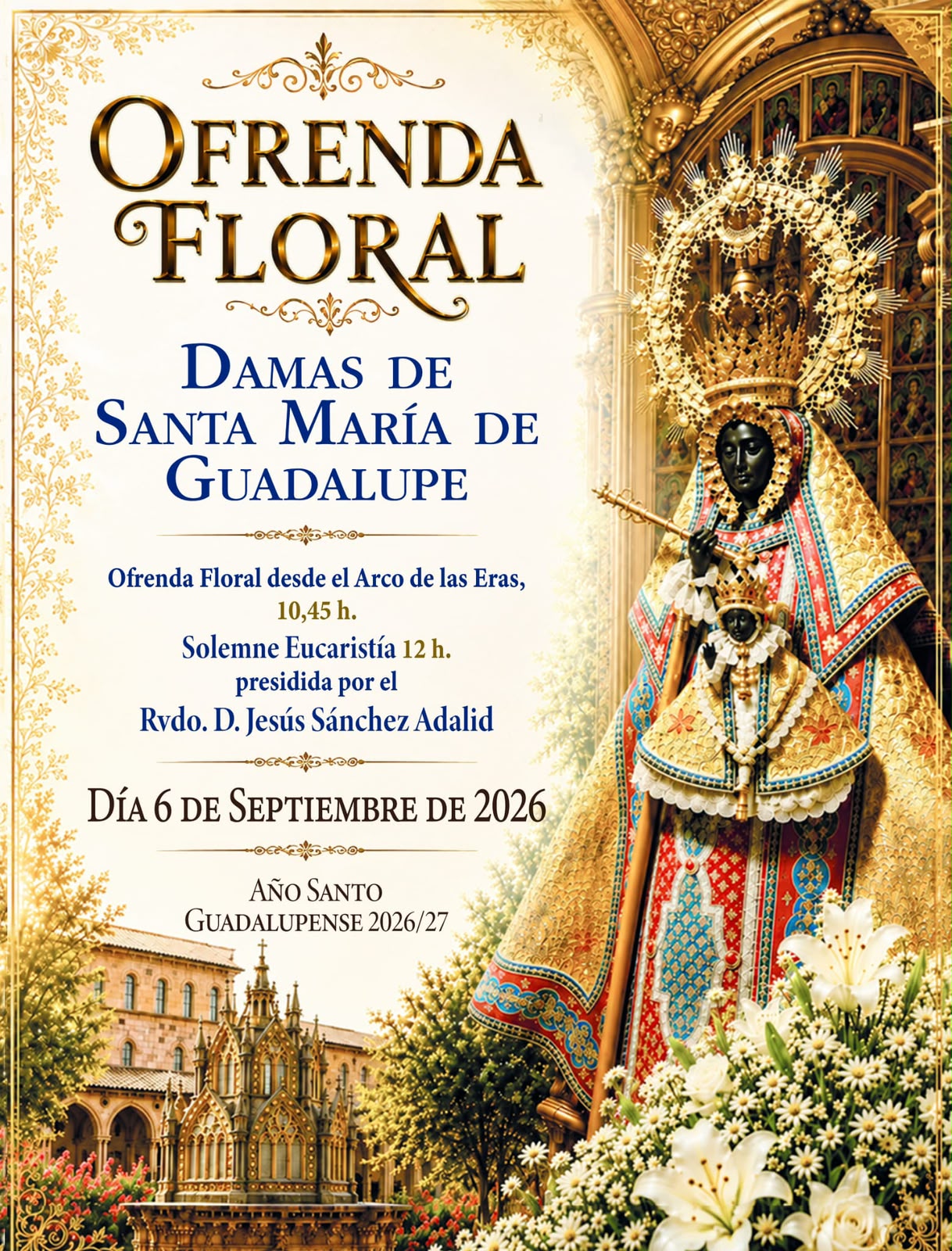 Cartel ofrenda floral 6 de septiembre