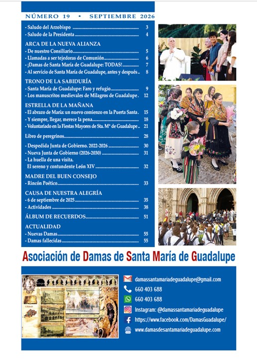 Boletín anual de las Damas de Santa María de Guadalupe